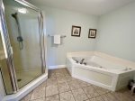 Attached Master Bathroom - Stand in Shower & Jacuzzi Tub